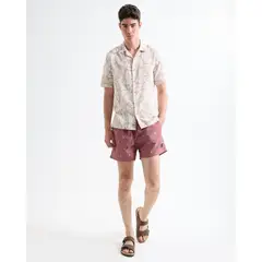 SEVEN SEVEN - Pantaloneta Para Hombre De Baño Corta Color Terracota Marca #45280074