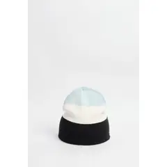 KOAJ - Gorro tejido unicolor con bloques de color Mujer
