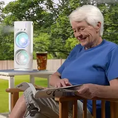 SKY - Ventilador De Torre Doble Aire Acondicionado Humidificador