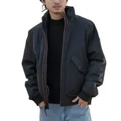 TOMMY HILFIGER - Rompe negro viento bomber ligero