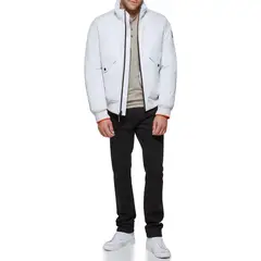 TOMMY HILFIGER - Rompe gris viento bomber ligero