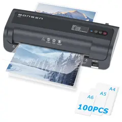 GEF - Plastificadora Laminadora Termica Frio Caliente Kit Inicial