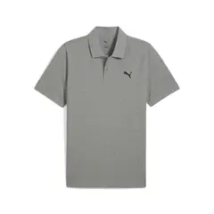 PUMA - Camisa Polo Marca Ess Small Pique Original Gris Hombre