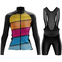 ARMAZI SPORT - UNIFORME DE CICLISMO ARMAZI MANGA LARGA DAMA MULTICOLOR