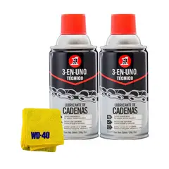 3 EN UNO - Lubricante de Cadenas 3-En-Uno Técnico 236ml x2 Und
