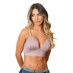 NUBY LINGERIE - BRALETTE CON COPA TRIANGULAR SIN ARO EN LYCRA REF BR3229