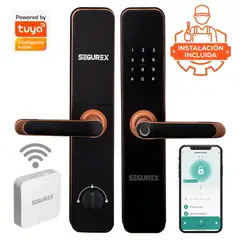 SEGUREX - Cerradura Inteligente H7B Cobre + WiFi + Instalación Tuya Smart