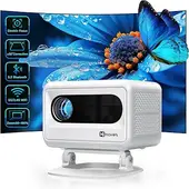GENERICO - Mini Proyector Portátil HIMovies Keystone Full HD con Wifi 6 y NTSC
