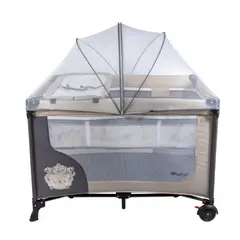 EBABY - Corral Para Bebe Cambiador Toldillo Fácil Plegado Tunelgateo