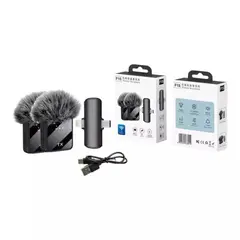 MICRO - Micrófono Inalámbrico 2 En 1 Solapa F15 Celulares Camara