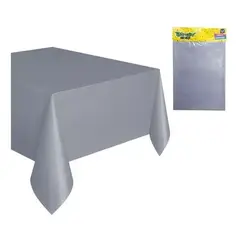 GENERICO - Mantel color gris 137x183cm plástico tipo tela