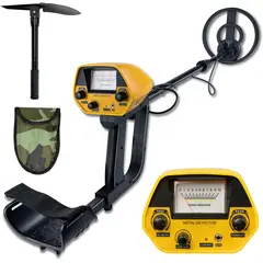 GENERICO - Detector de metales para adultos y niños, vástago ajustable de 33 a 42 pulgadas con bobina impermeable de 8 pulgadas.