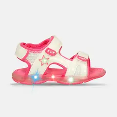 BUBBLE GUMMERS - Sandalias Junior Con Luces Para Niña Bubblegummers -Plata Salali