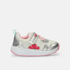 BUBBLE GUMMERS - Tenis Bebé Para Niña Bubblegummers Blanco-Plateado Selene