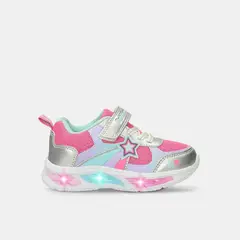 BUBBLE GUMMERS - Tenis Infantil Con Luces Con Luces Para Niña Bubblegummers Fucsia-Multicolor Sydney