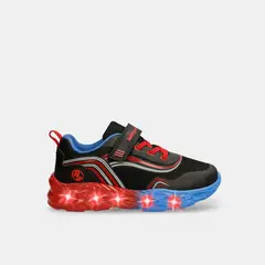 BUBBLE GUMMERS - Tenis Infantil Para Niño Bubblegummers Negro-Rojo Samuel