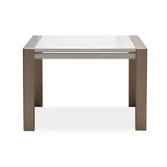 ELITE LIVING - MESA COMEDOR 4 PUESTOS OXFORD BLANCO PERLA CHAMPAÑA