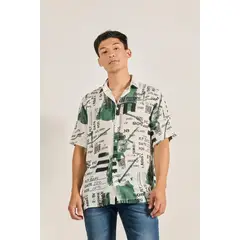 KOAJ - Camisa manga corta unicolor para hombre, confeccionada en HOMBRE