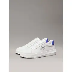 CALVIN KLEIN - Tenis azul de cuero robusto