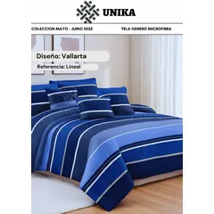 SIRENITAS - Edredón Cubrelecho Colcha Doble faz Cama Doble Azul Agua Lineal