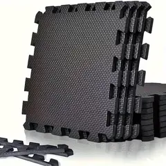 GENERICO - Tapete Antideslizante Para Ejercicio 10 Pzs De 30 x 30 Cm