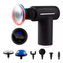 GENERICO - Massage Gun Masajeador Muscular Eléctrico Pistola Calor Frio