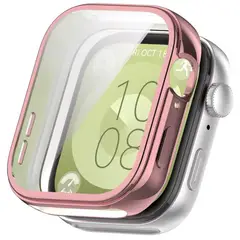 GENERICO - Case Protector de Pantalla Tpu Para Huawei Watch Fit 3 Rosado
