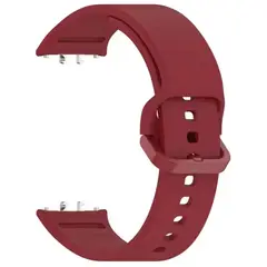 GENERICO - Correa de Silicona Para Samsung Galaxy Fit 3 Rojo cereza