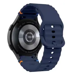 GENERICO - Correa de Silicona Para Samsung Galaxy Watch 7-6-5-4-FE Azul oscuro