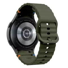 GENERICO - Correa de Silicona Para Samsung Galaxy Watch 7-6-5-4-FE Verde oliva