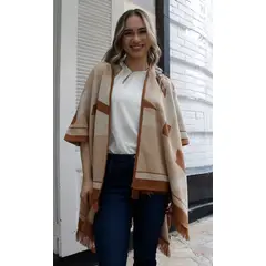 L Y H - Capa Para Mujer Café Marca L&H