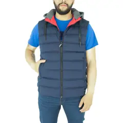 L Y H - Chaleco Para Hombre Azul Marca L&H