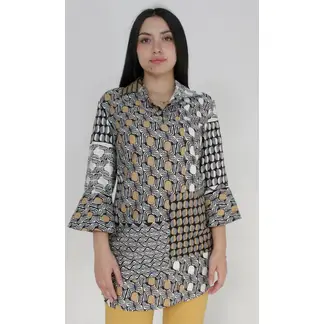 L Y H - Blusón Para Mujer Khaki Marca L&H