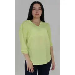 L Y H - Blusa Para Mujer Manga Larga Verde Marca L&H