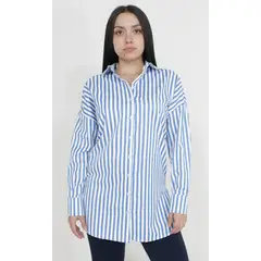L Y H - Blusón Para Mujer Azul Marca L&H