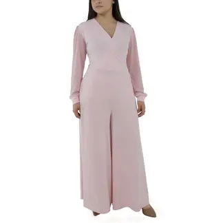 L Y H - Enterizo Para Mujer Manga Larga Rosa Marca L&H