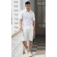 L Y H - Bermuda Para Hombre Beige Marca L&H