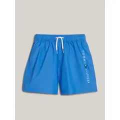 TOMMY HILFIGER - Pantaloneta de baño Azul de medio largo con logo Para Niño