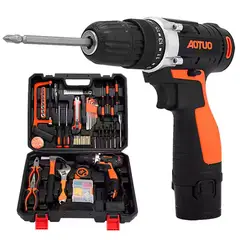 GENERICO - Taladro Destornillador Inalambrico 12 V + Kit De Herramienta