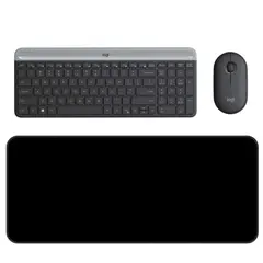 LOGITECH - Combo Inalámbrico Mk470 + Alfombrilla Xl 80x30cm