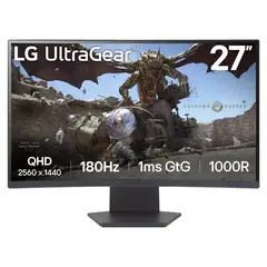 LG - Monitor Curvo Gamer UltraGear 27 QHD 180Hz 1ms FreeSync 27GS60QC-B