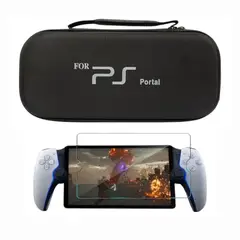 GENERICO - Estuche Rigido Protector + Vidrio Templado Para Ps Portal