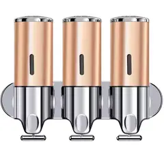 GENERICO - Champú y jabón Luxury Dispenser 3 cápsulas1500 ml DORADO