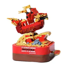 MARKET TOYS - Arma Todo Caja Musical Barco Oriental 405 Pcs