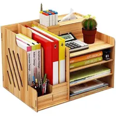 ONE PIXEL - Organizador De Escritorio Madera Oficina Archivador Soporte