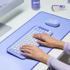 LOGITECH - Combo Teclado Y Mouse Bluetooth, Pop Icon, Lila Violeta Lila
