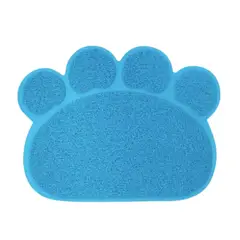PETS ACCESORIOS - Tapete Huella Gato Azul