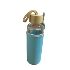 GENERICO - Termo Botella De Agua En Vidrio Tapa De Madera