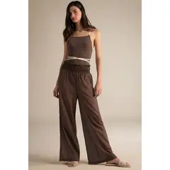 TOUCHE BALNEAIRE - PANTALÓN CON CINTURA EN NIDO DE ABEJA 0A93052