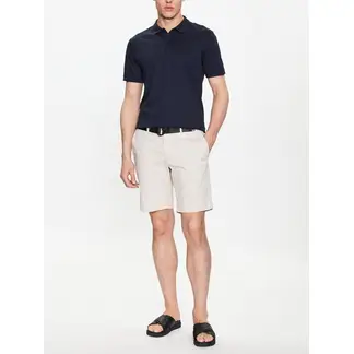 CALVIN KLEIN - Polo azul slim de algodón